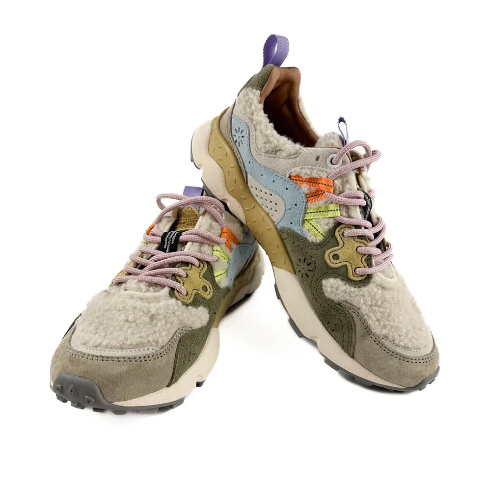 Flower Mountain - Yamano 3 Sneaker (Beige - Militare - Celeste)