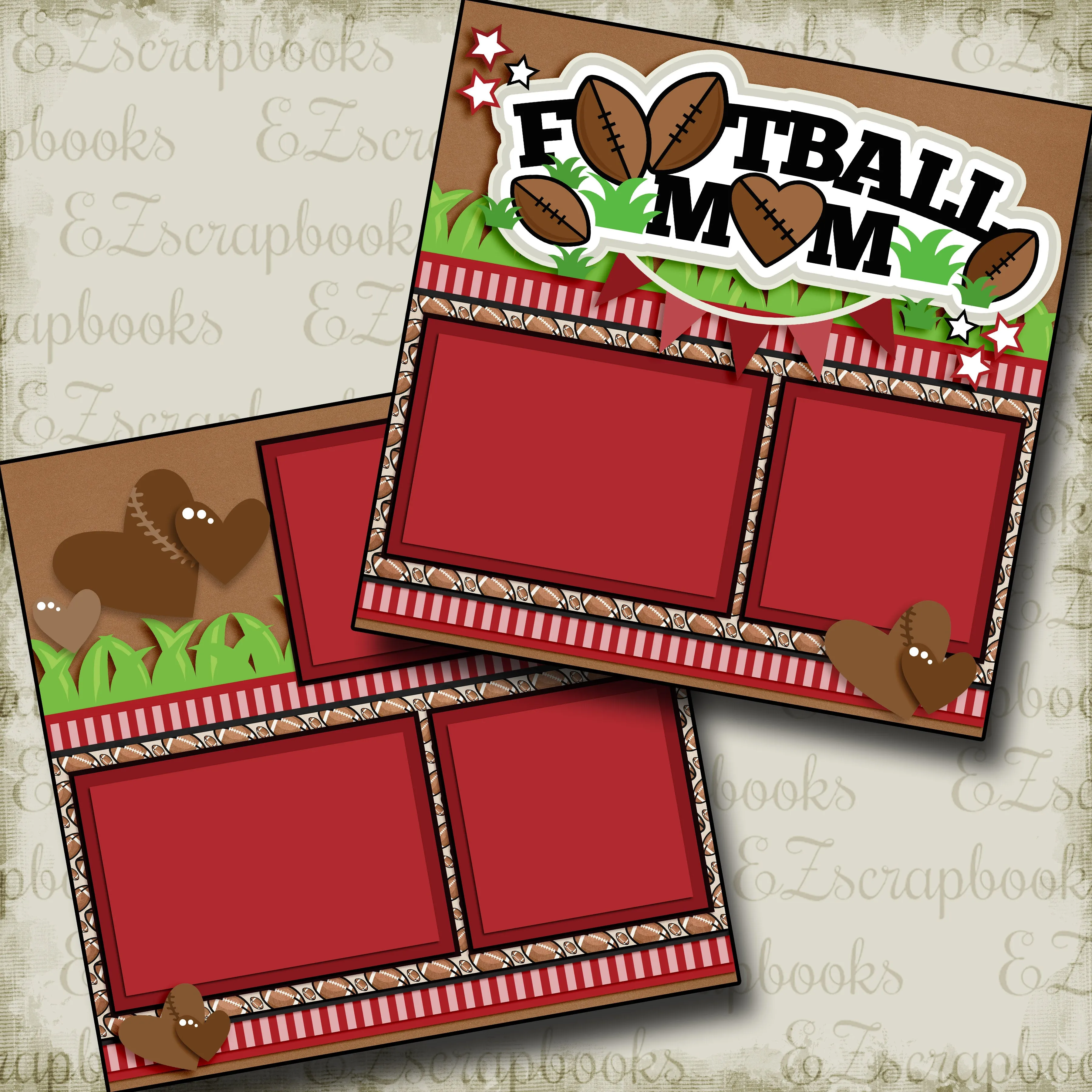 Football Mom Red - 3268