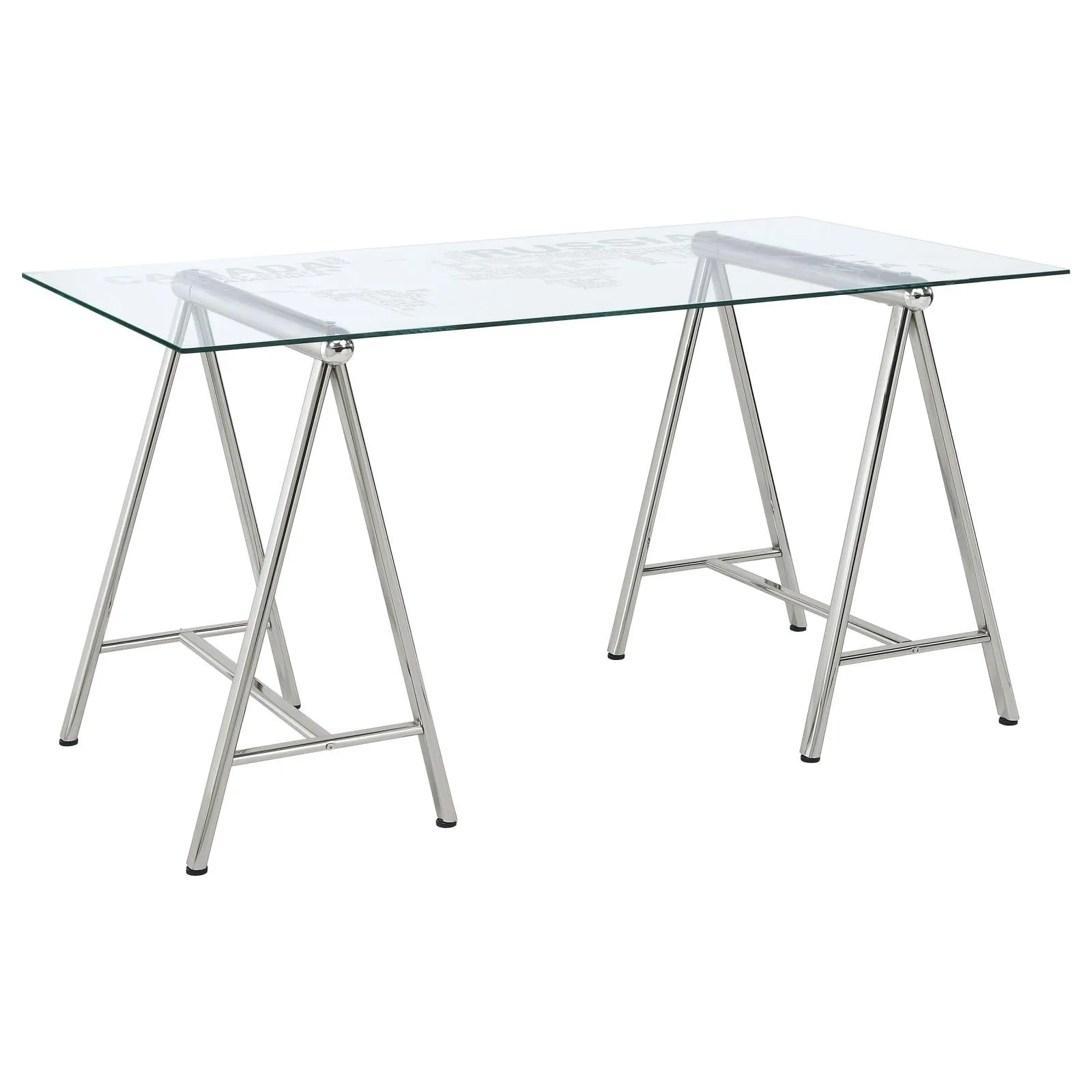 G801504 Contemporary Nickel Writing Desk