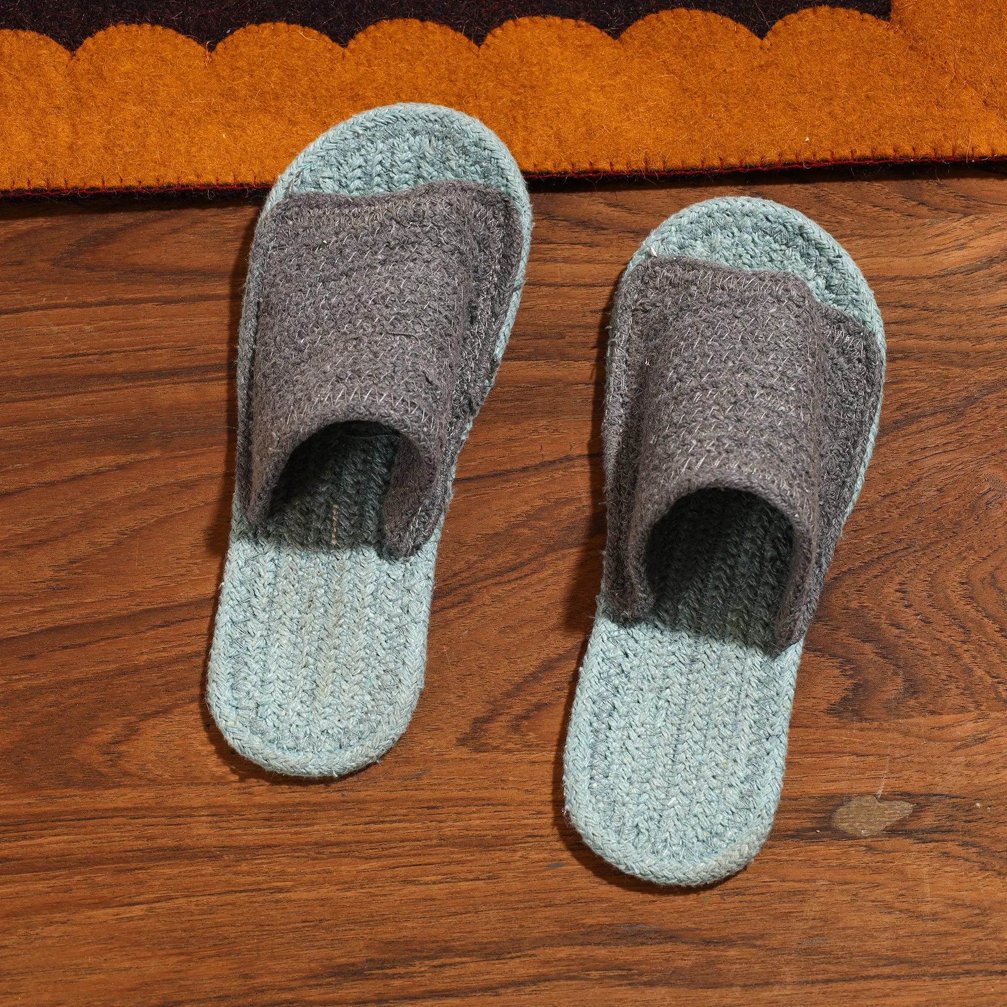 Hand Braided Cotton Stitched Home Slipper 32