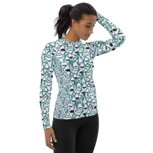 Happiest Sharks Women's Rash Guard - Warehouse