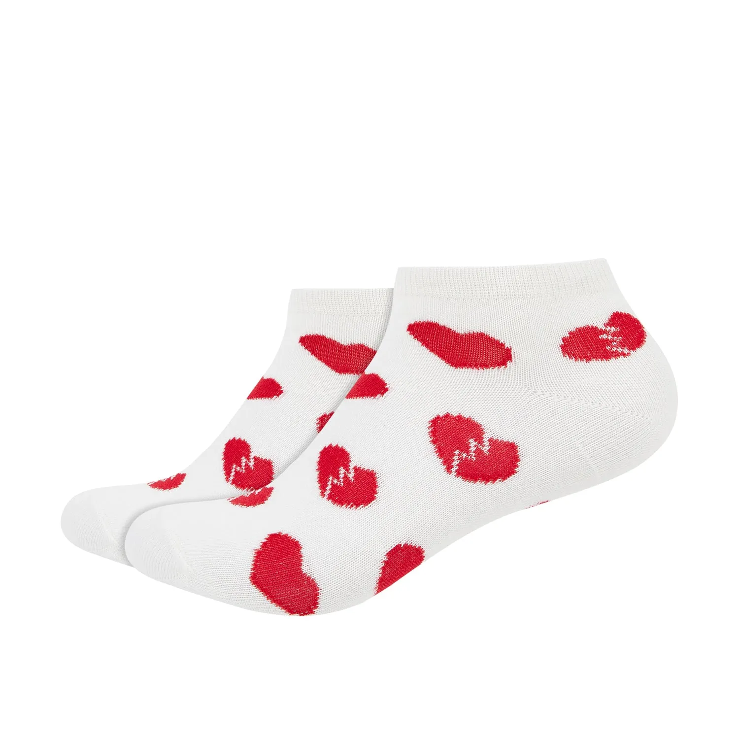 Heartbreak Printed Ankle Socks