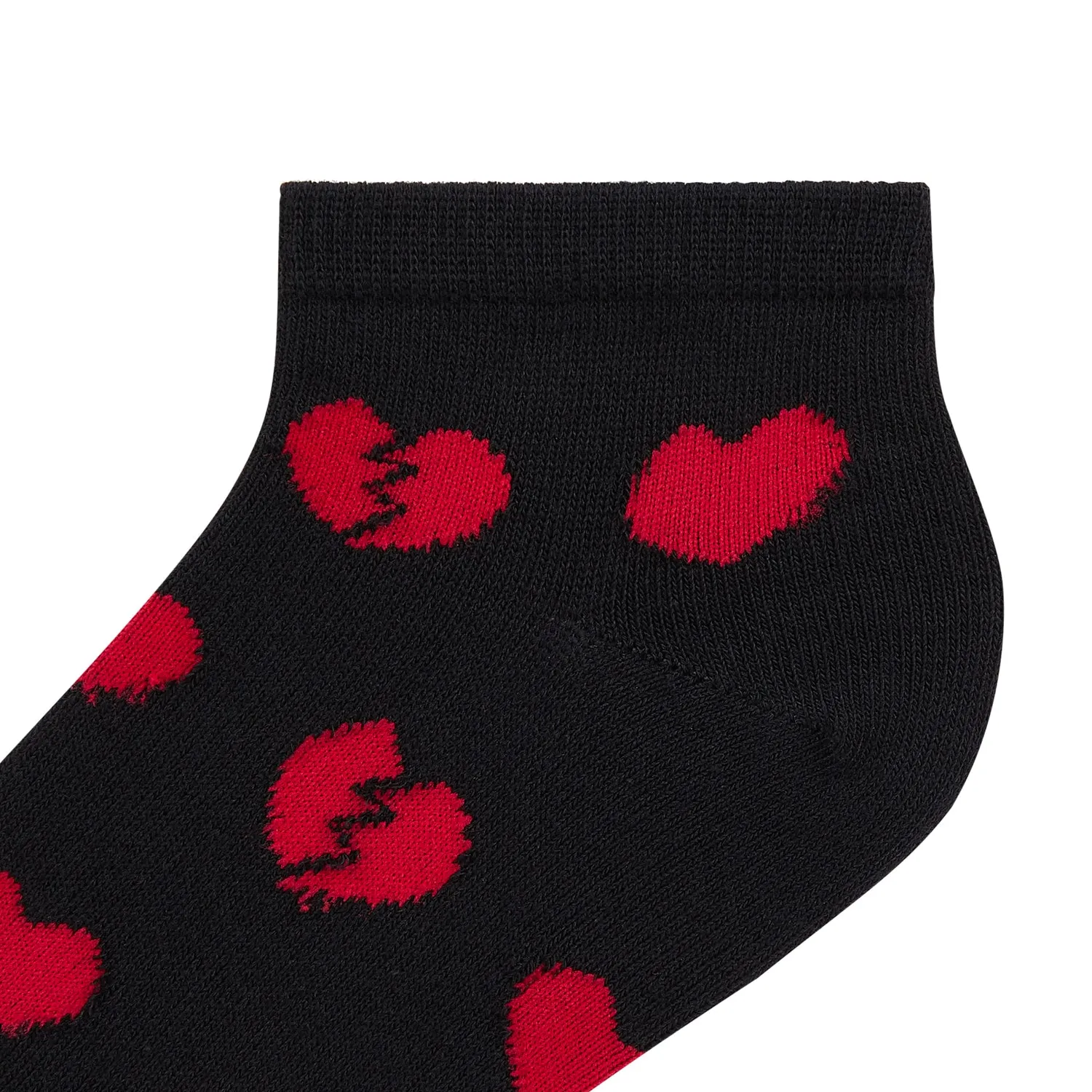 Heartbreak Printed Ankle Socks