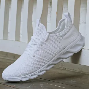 Htcenly Sneakers For Women Athletic Sport Running Shoes Lightweight Casual Shoes Breathable Gym Shoes Comfortable Walking Slip on Shoes, White, 9