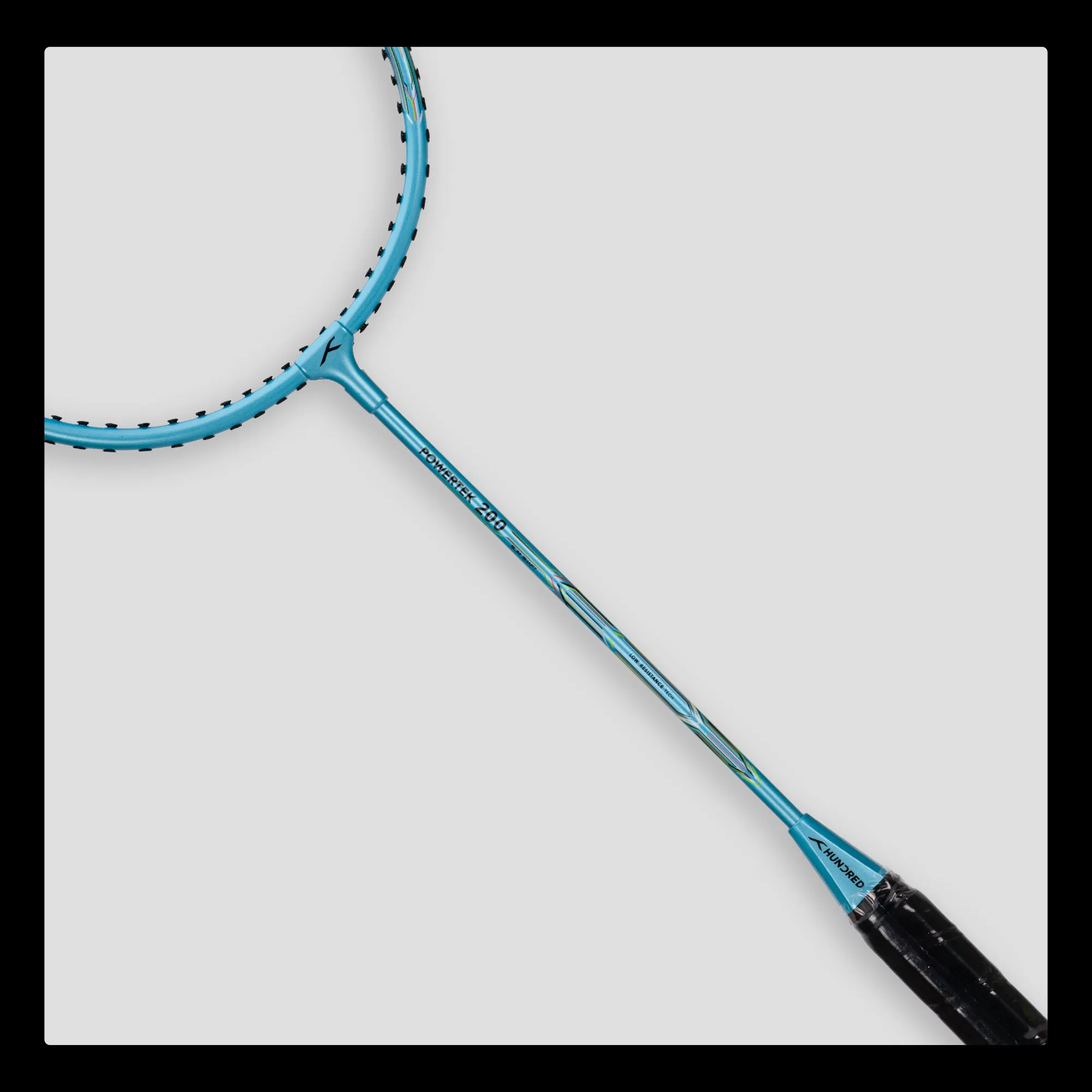 Hundred POWERTEK 200 Strung Badminton Racquet (Blue)