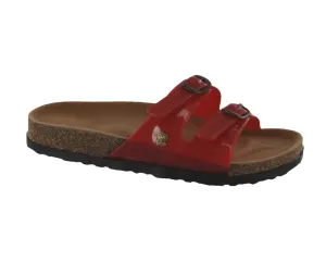 Jelly Footwear Sandal 2 Strap Slide Style Red