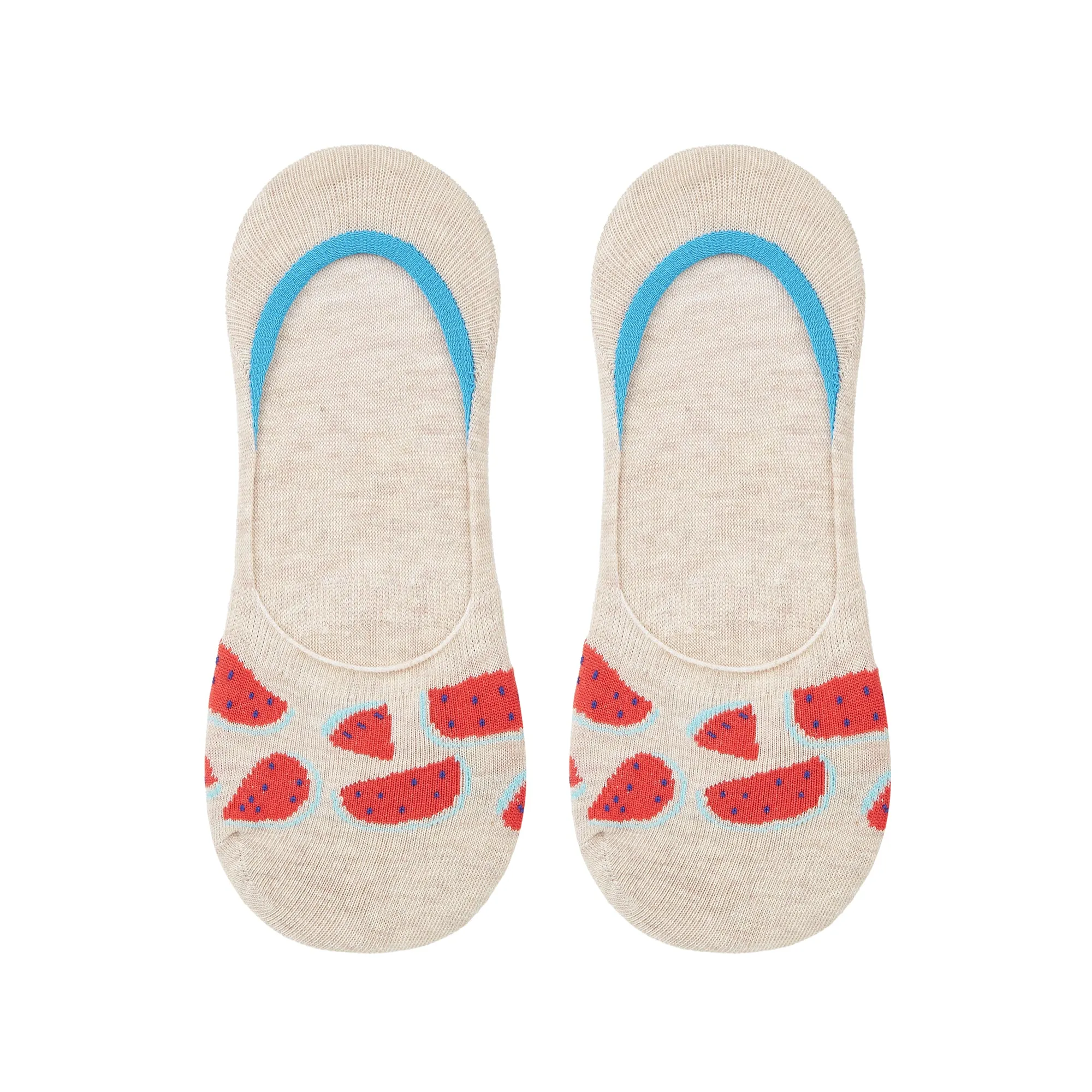 Kids' Breakfast Printed Invisible Boat Socks