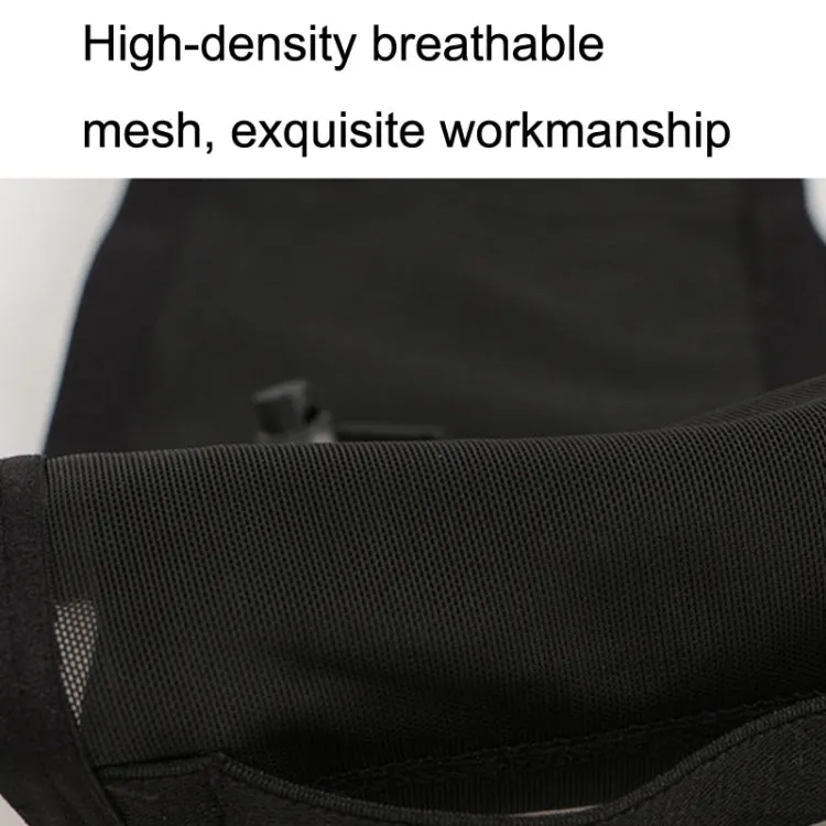 Large Capacity Elastic Mesh Close-fitting Mobile Phone Bag Cycling Mountaineering Kettle Bag, Size: L(Black Orange)