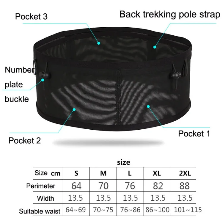 Large Capacity Elastic Mesh Close-fitting Mobile Phone Bag Cycling Mountaineering Kettle Bag, Size: M(Starry)