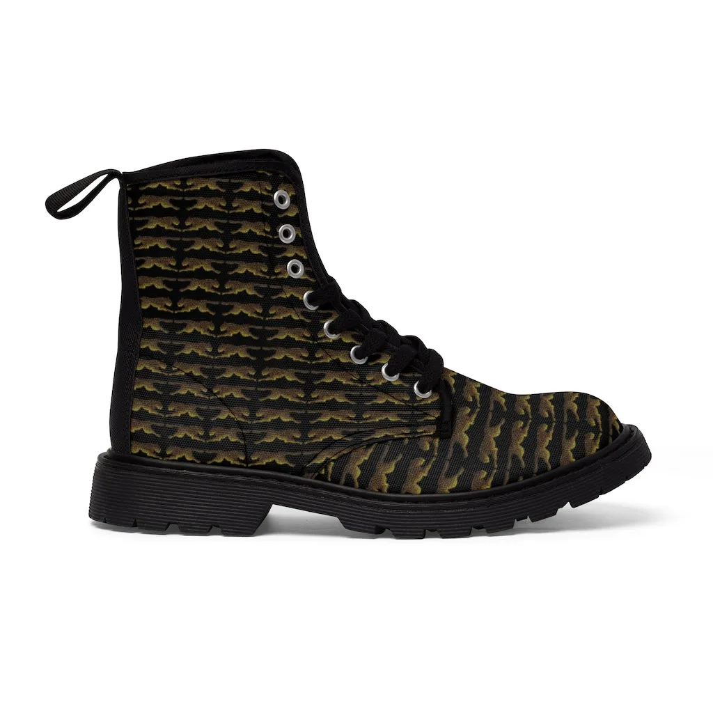 Leaping Leopards Women's Canvas Boots