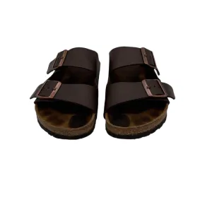 Leather Slip On Sandals