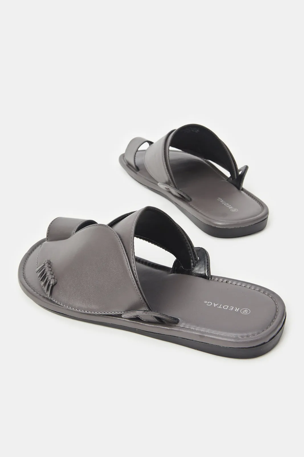 Men Grey Sharqi Traditional Sandals