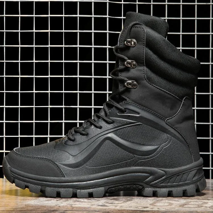 Men's High-Top Waterproof Mountain Boots for Outdoor Adventures