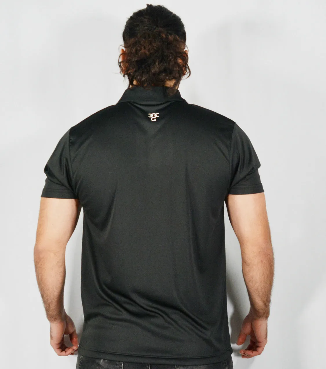 Mens O.G. 1 Sports Black Polo Shirt