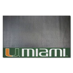 Miami Hurricanes Vinyl Grill Mat - 26in. x 42in.