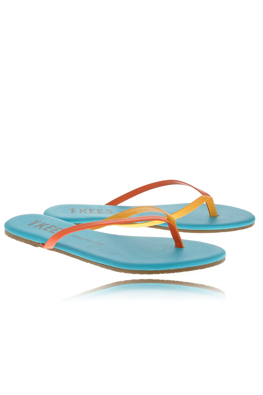 MIXED PALETTE Skyburst Leather Thong Sandals