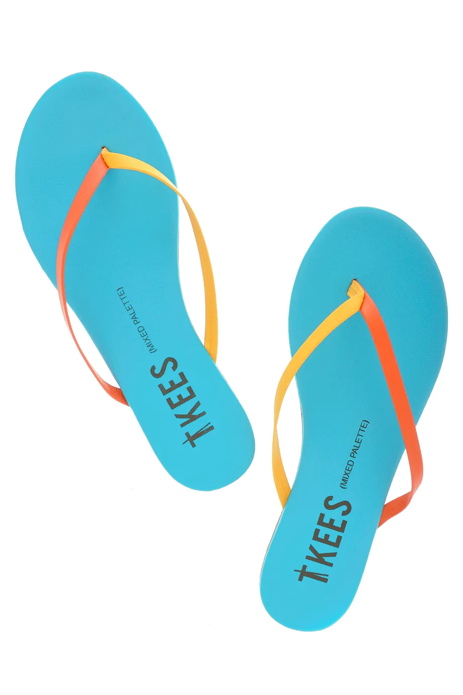 MIXED PALETTE Skyburst Leather Thong Sandals