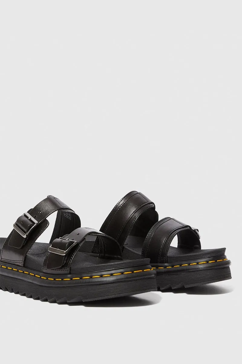 Myles Slip On Sandals - Black