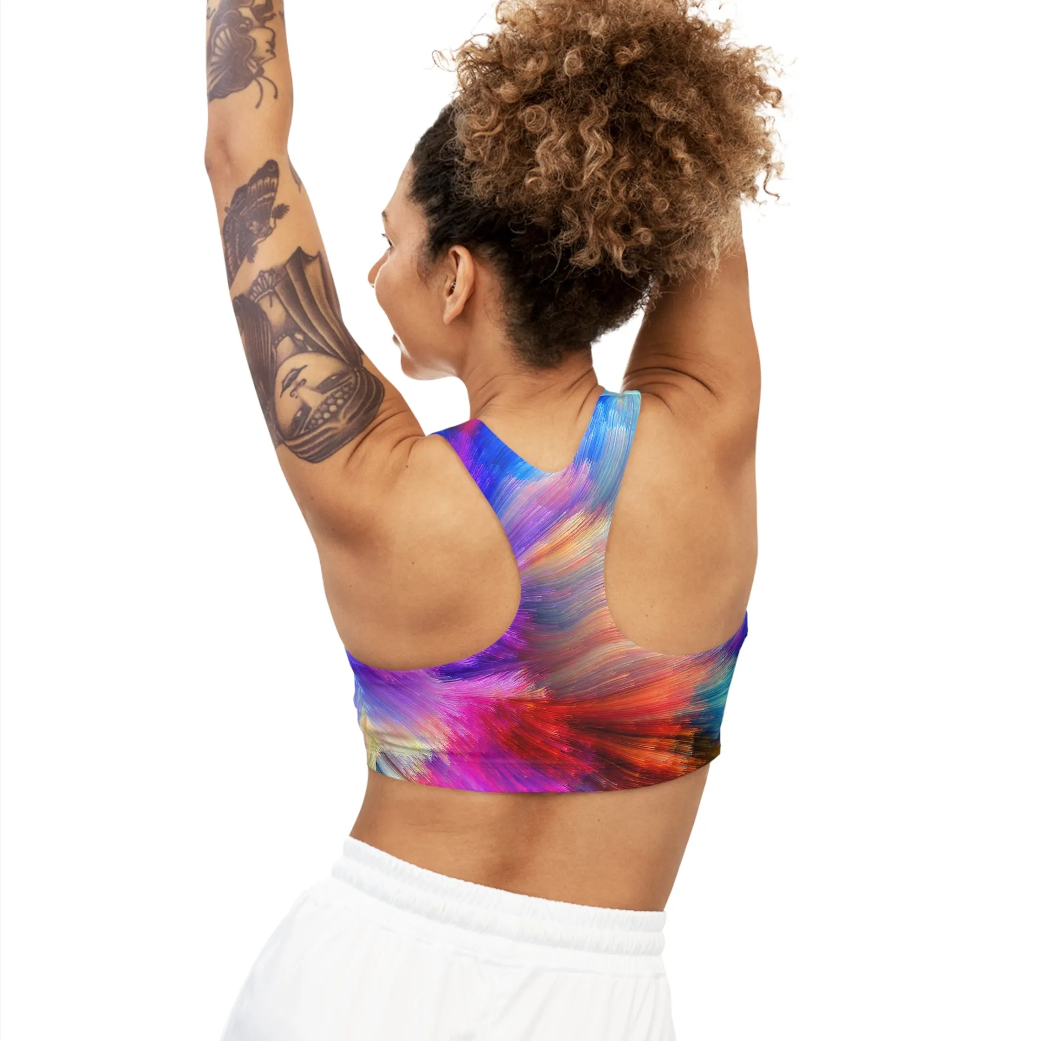 Neon Splash - Inovax Seamless Sports Bra