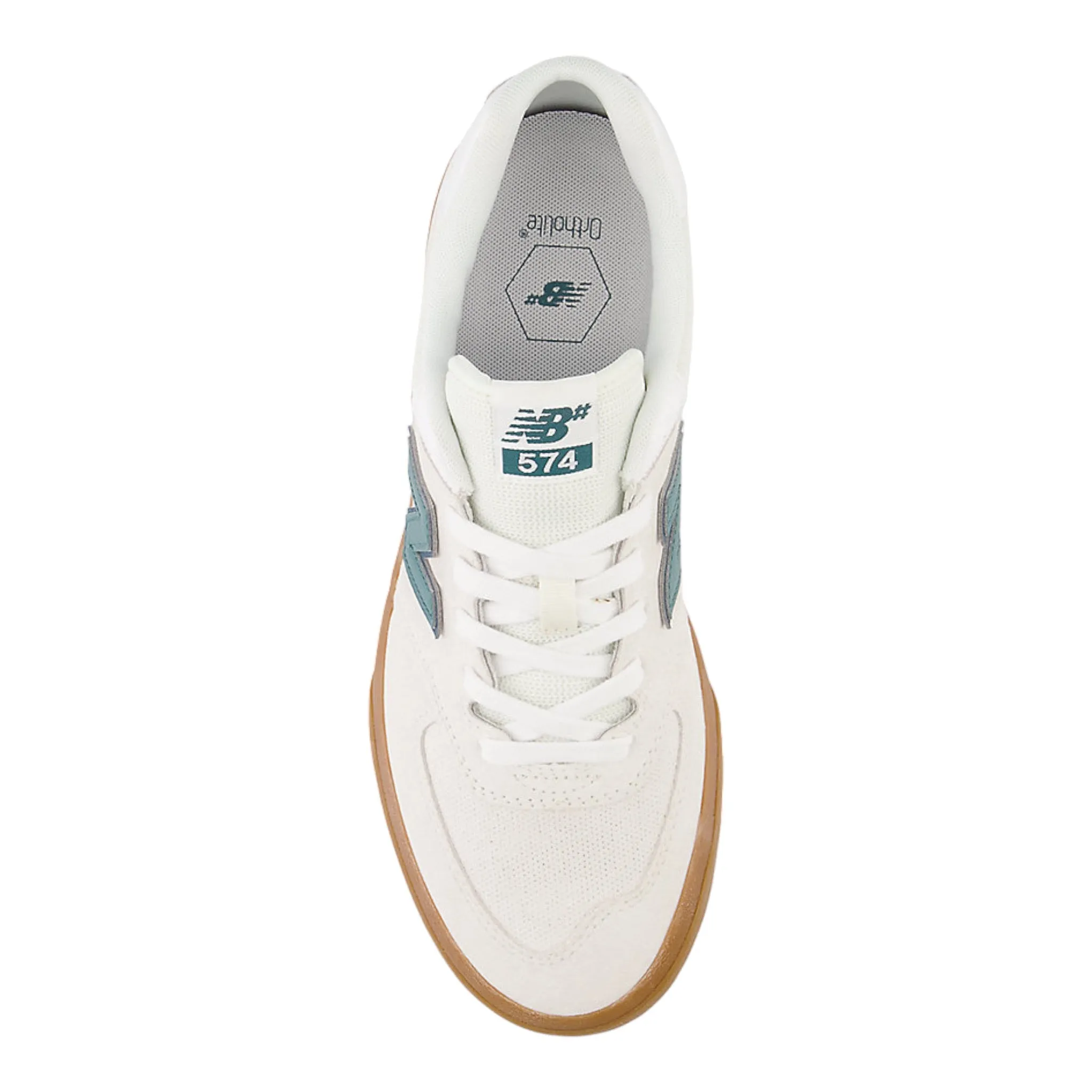 New Balance Numeric 574 Vulc Shoes - Sea Salt / Teal