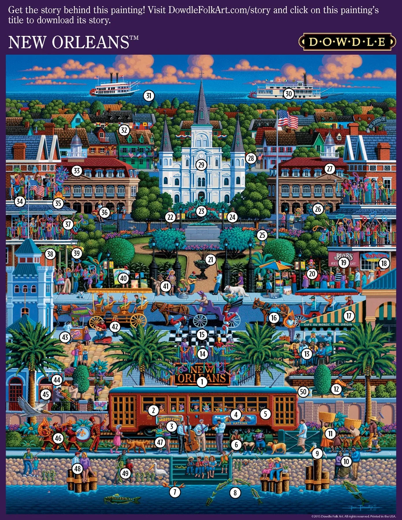 New Orleans 500 Piece Puzzle - Quick Ship