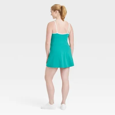 New - Women's Asymmetrical Active Dress - All In Motion Green XXL