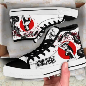 Nico Robin High Top Shoes Custom Anime OP Sneakers Japan Style