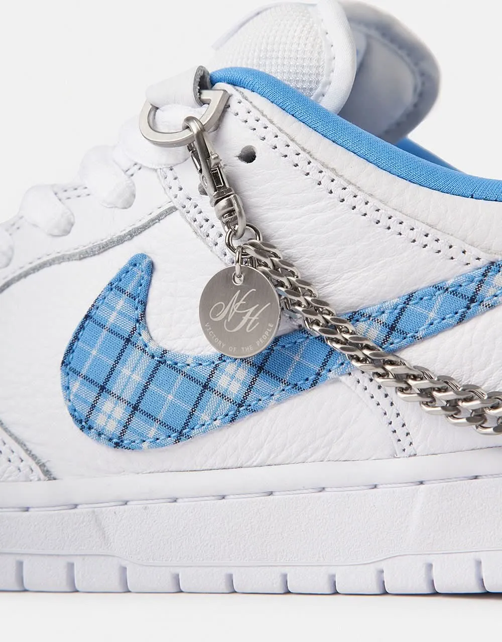 Nike SB 'Nicole Hause' Dunk Low Pro QS Skate Shoes - White/University Blue-White