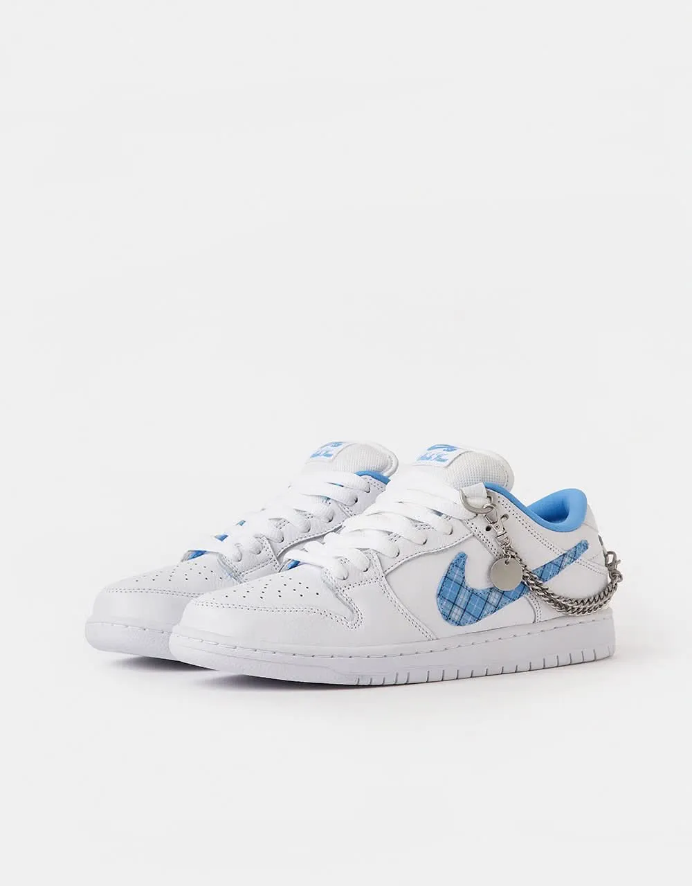 Nike SB 'Nicole Hause' Dunk Low Pro QS Skate Shoes - White/University Blue-White