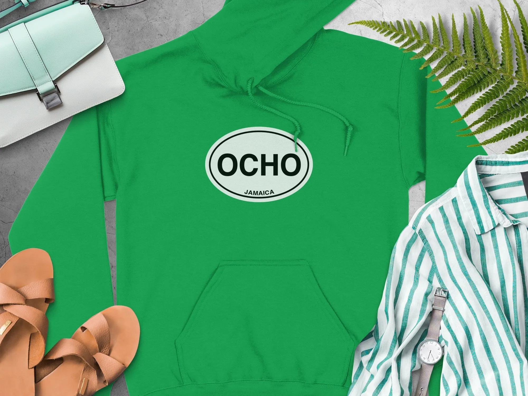 Ocho Rios Oval Logo Vacation Travel Hoodie Gift Souvenir