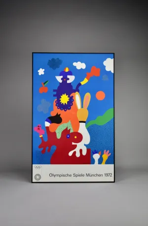 Otmar Alt Original 1972 Olympic Poster