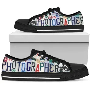 Photographer Low Top Shoes Men