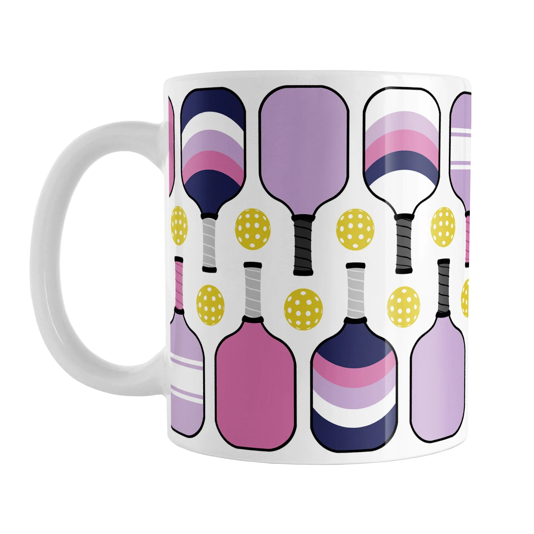 Pink Purple Navy Pickleball Mug