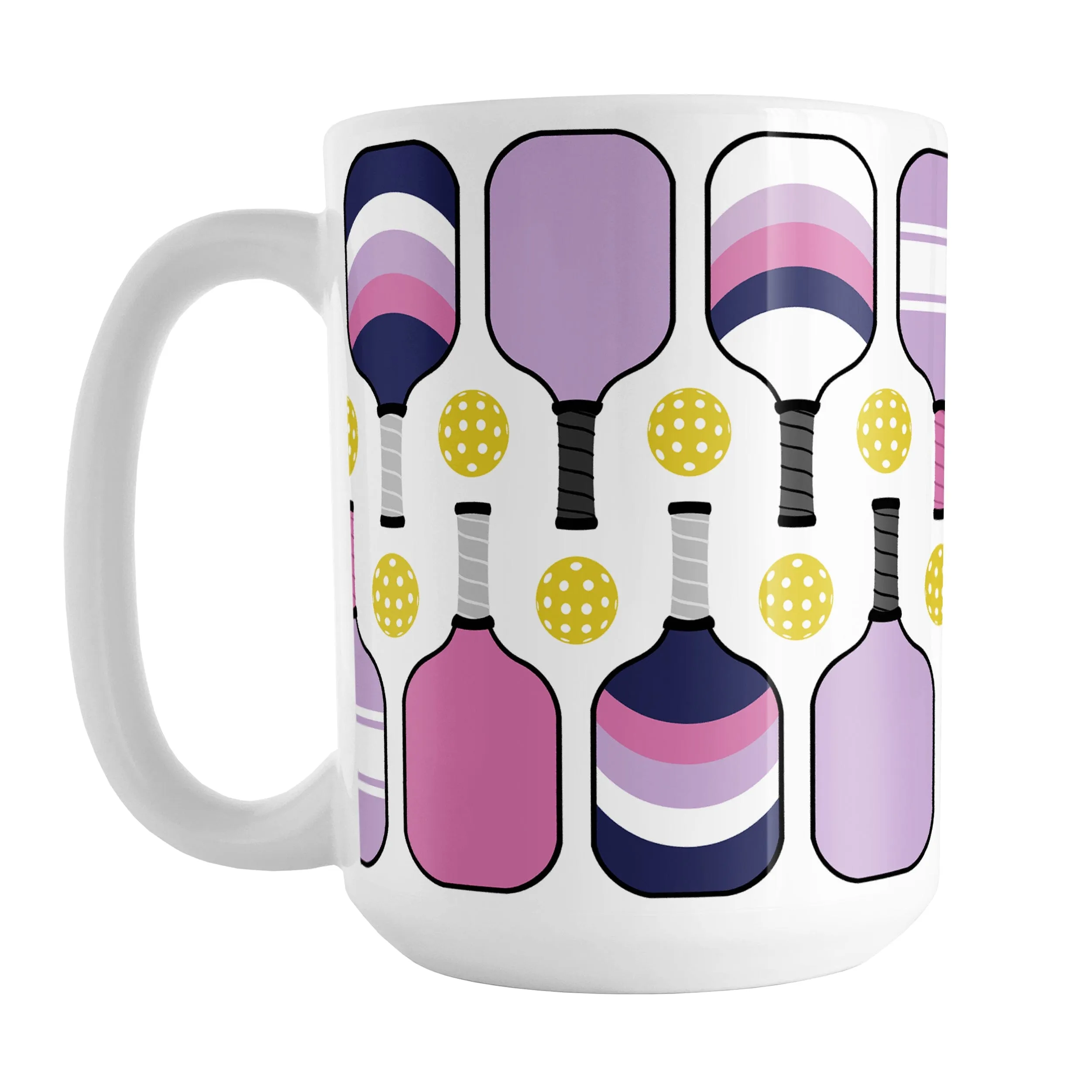 Pink Purple Navy Pickleball Mug