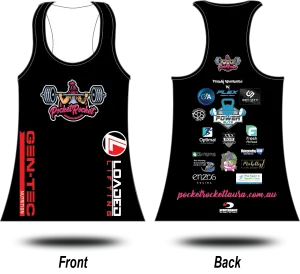 POCKET ROCKET - Female Racer Singlet