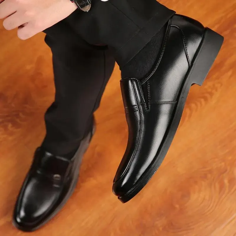 PRESTON - Men's Black Leather Formal Shoes