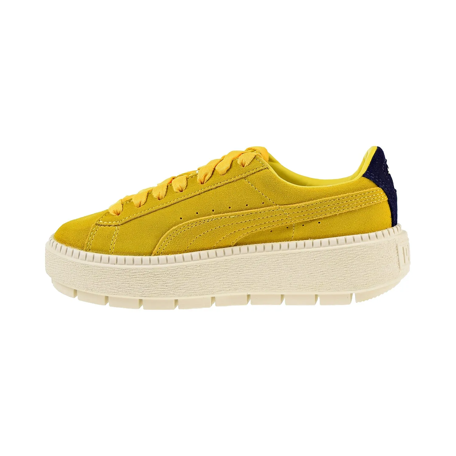 Puma Platform Trace Bold Women's Shoes Lemon-Evening Blue