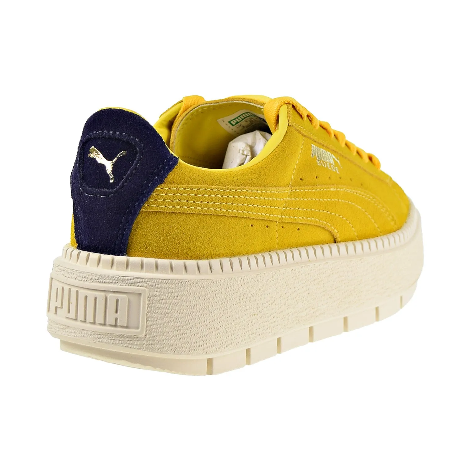 Puma Platform Trace Bold Women's Shoes Lemon-Evening Blue