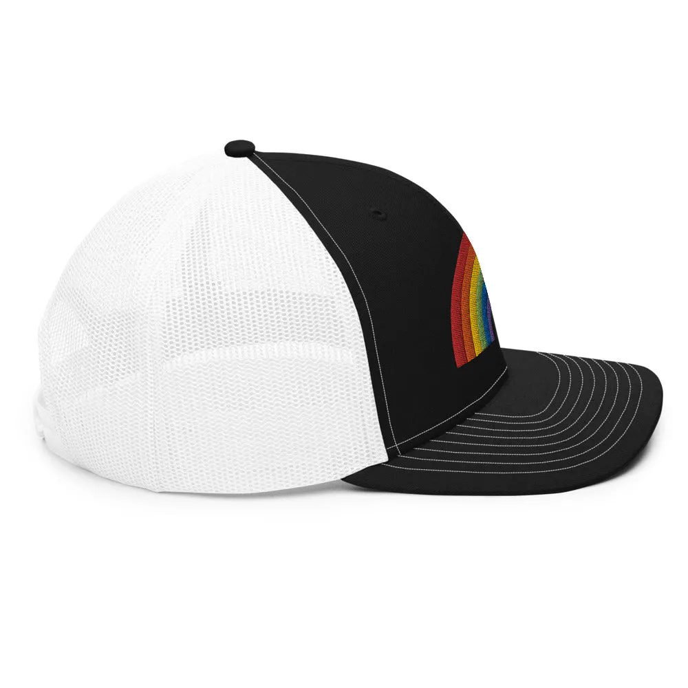 RAINBOW COLLECTION: Embroidered Trucker Style Baseball Cap