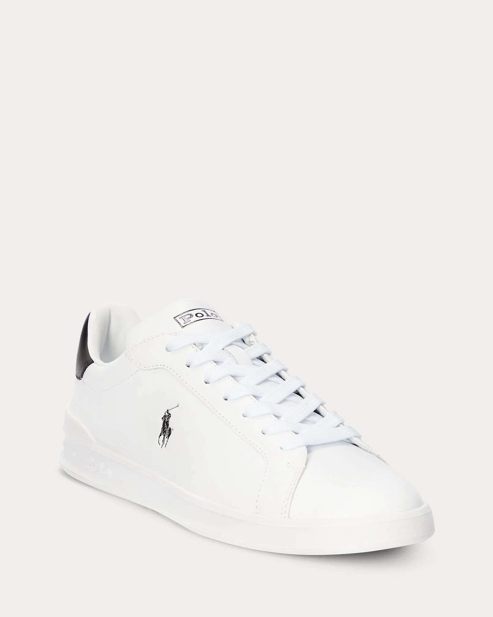 Ralph Lauren Heritage Court II Leather Women's Trainer | White/Black