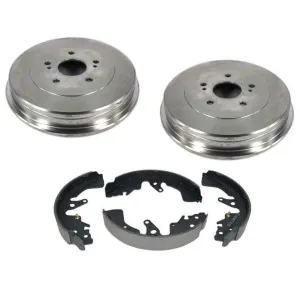 Rear Brake Drums With Brake Shoes 3pc Kit for Suzuki Grand Vitara 2006-2008