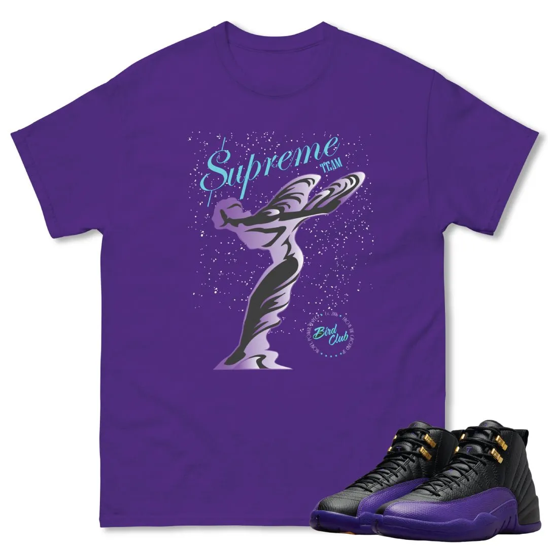 RETRO 12 FIELD PURPLE "SUPREME ELITE" SHIRT