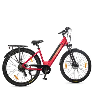 Rover Trekking E-Bike 28" Tires 20 MPH-Red