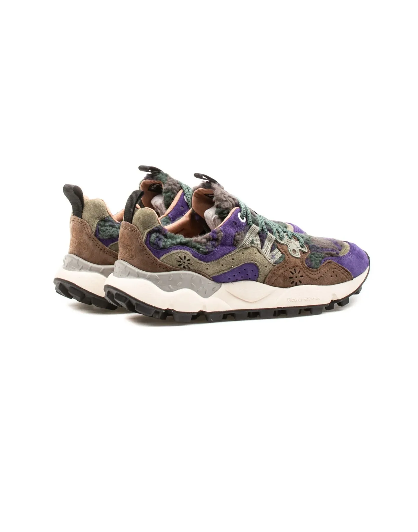 Shoes woman  YAMANO 3 UNI VIOLET BROWN Flower Mountain