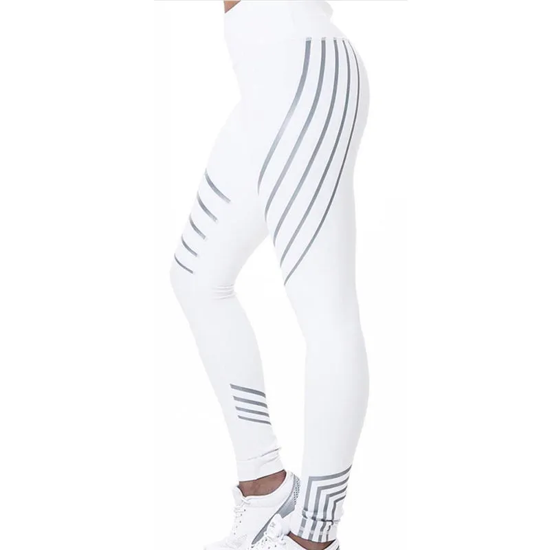 Striped High Waist Quick Dry Leggings