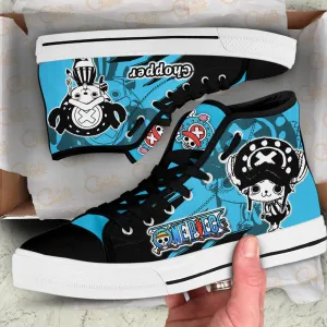 Tony Tony Chopper High Top Shoes OP Custom Anime Sneakers Mix Manga