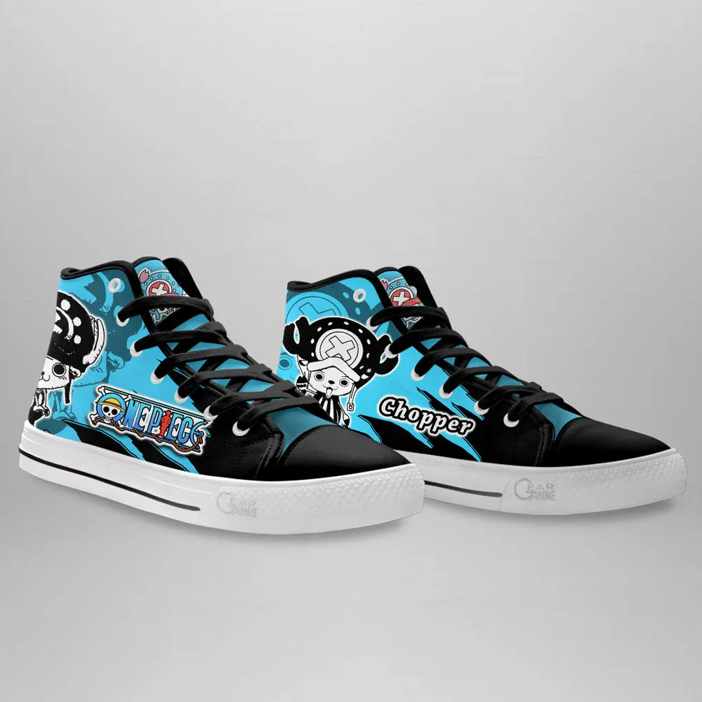 Tony Tony Chopper High Top Shoes OP Custom Anime Sneakers Mix Manga