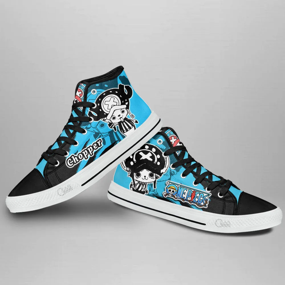 Tony Tony Chopper High Top Shoes OP Custom Anime Sneakers Mix Manga