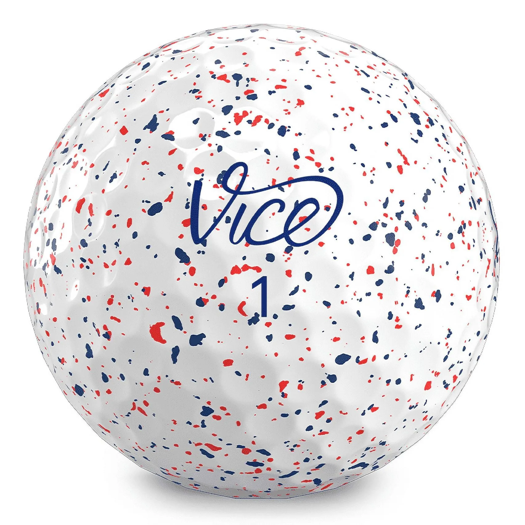 Vice Golf Pro Red & Blue Drip Golf Balls - 1 Dozen