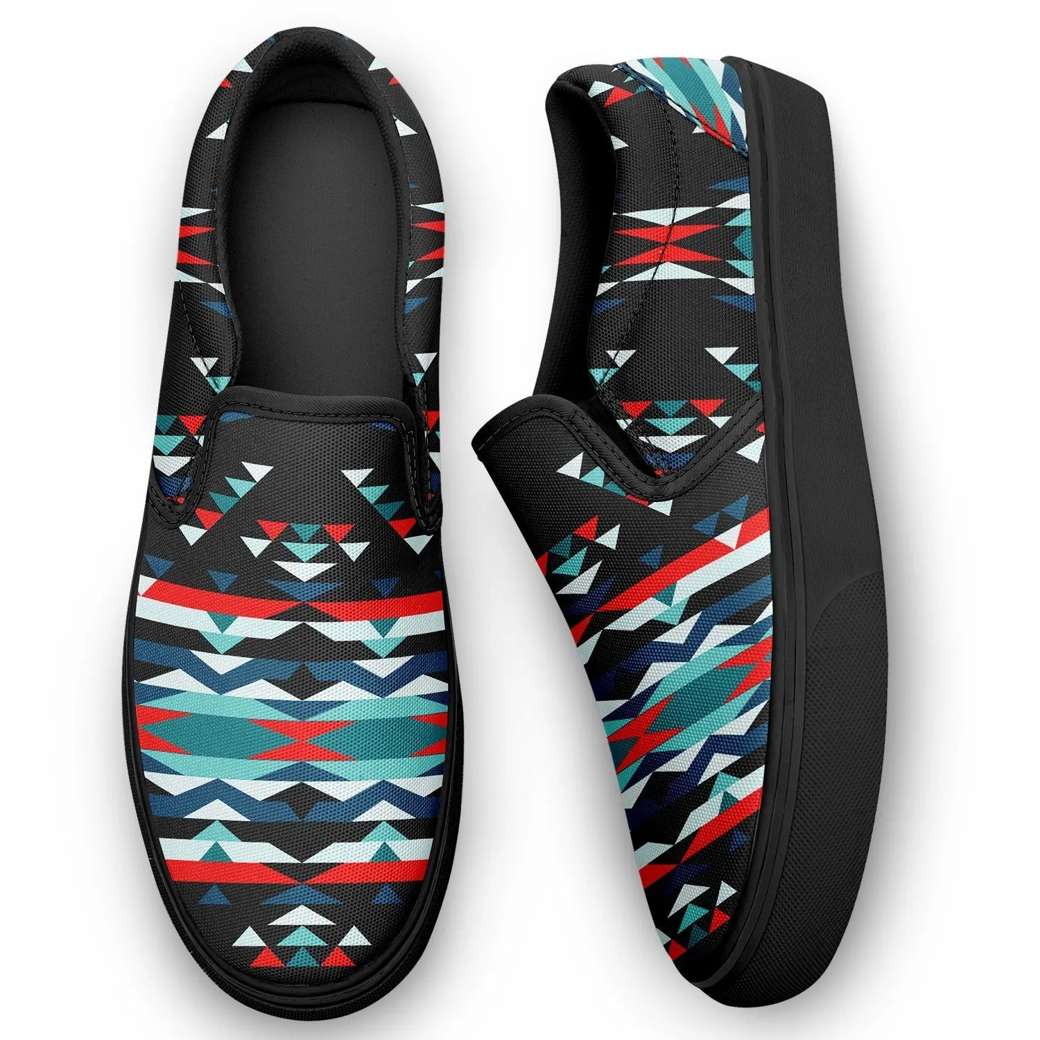 Visions of Peaceful Nights Otoyimm Kid's Canvas Slip On Shoes